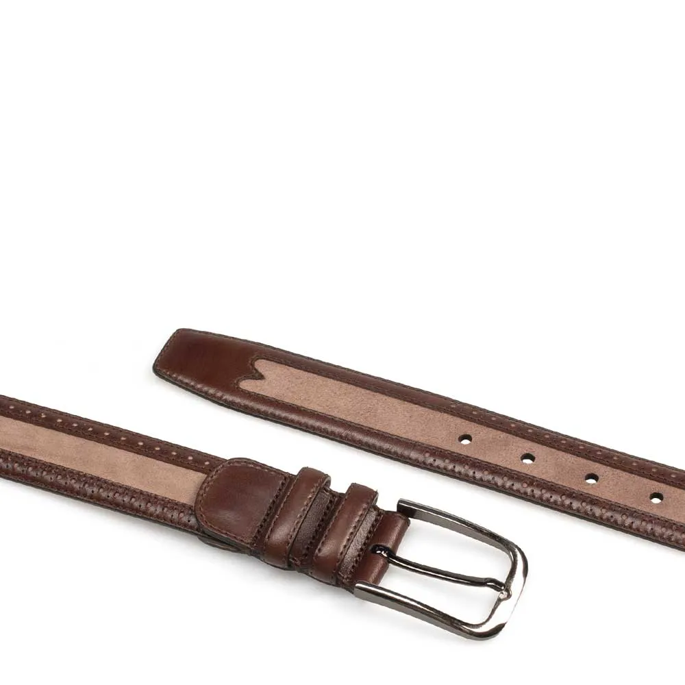 Two-Tone Leather Belt