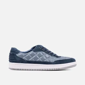 Varro Navy Leather Sneakers