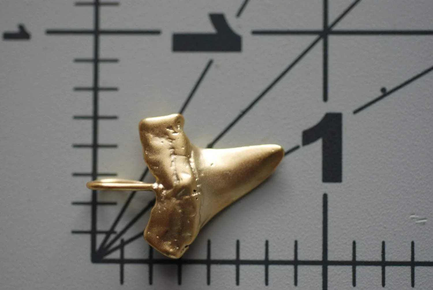 Vermeil Matte Wholesale Gold Shark Tooth Pendant, Vermeil gold shark tooth charm,18kt gold plated over sterling silver, vermeil supplies