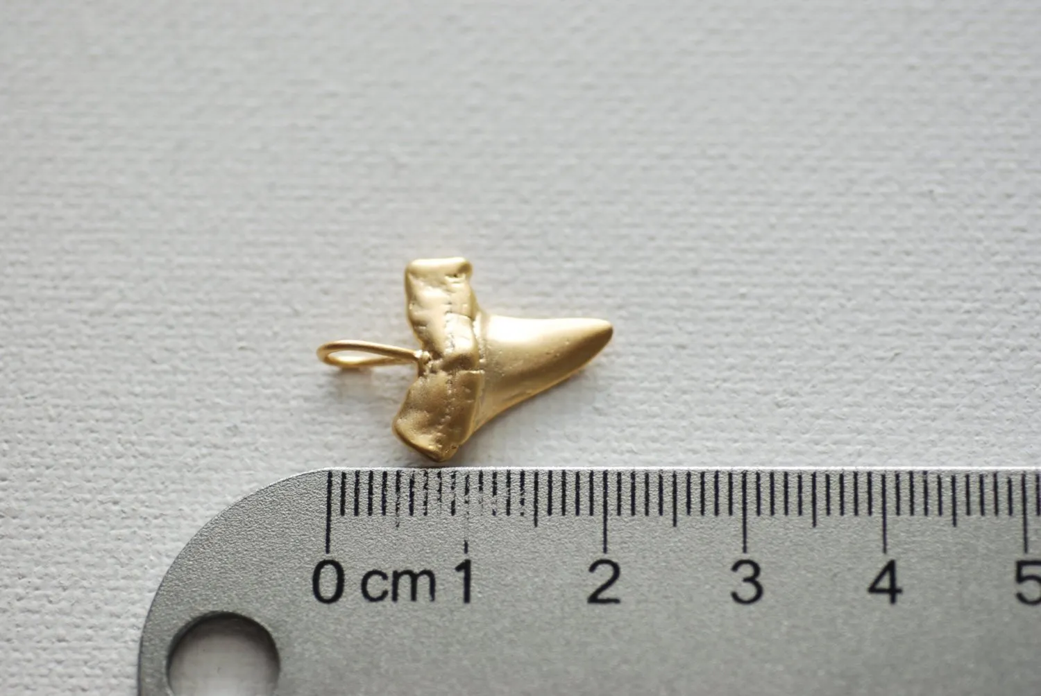 Vermeil Matte Wholesale Gold Shark Tooth Pendant, Vermeil gold shark tooth charm,18kt gold plated over sterling silver, vermeil supplies