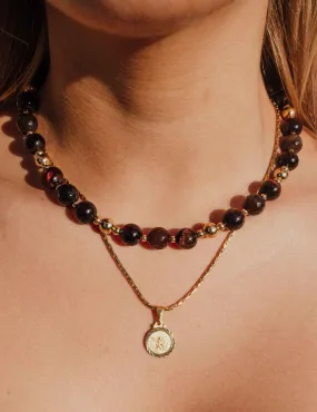 Viola Red Tiger's Eye Necklace