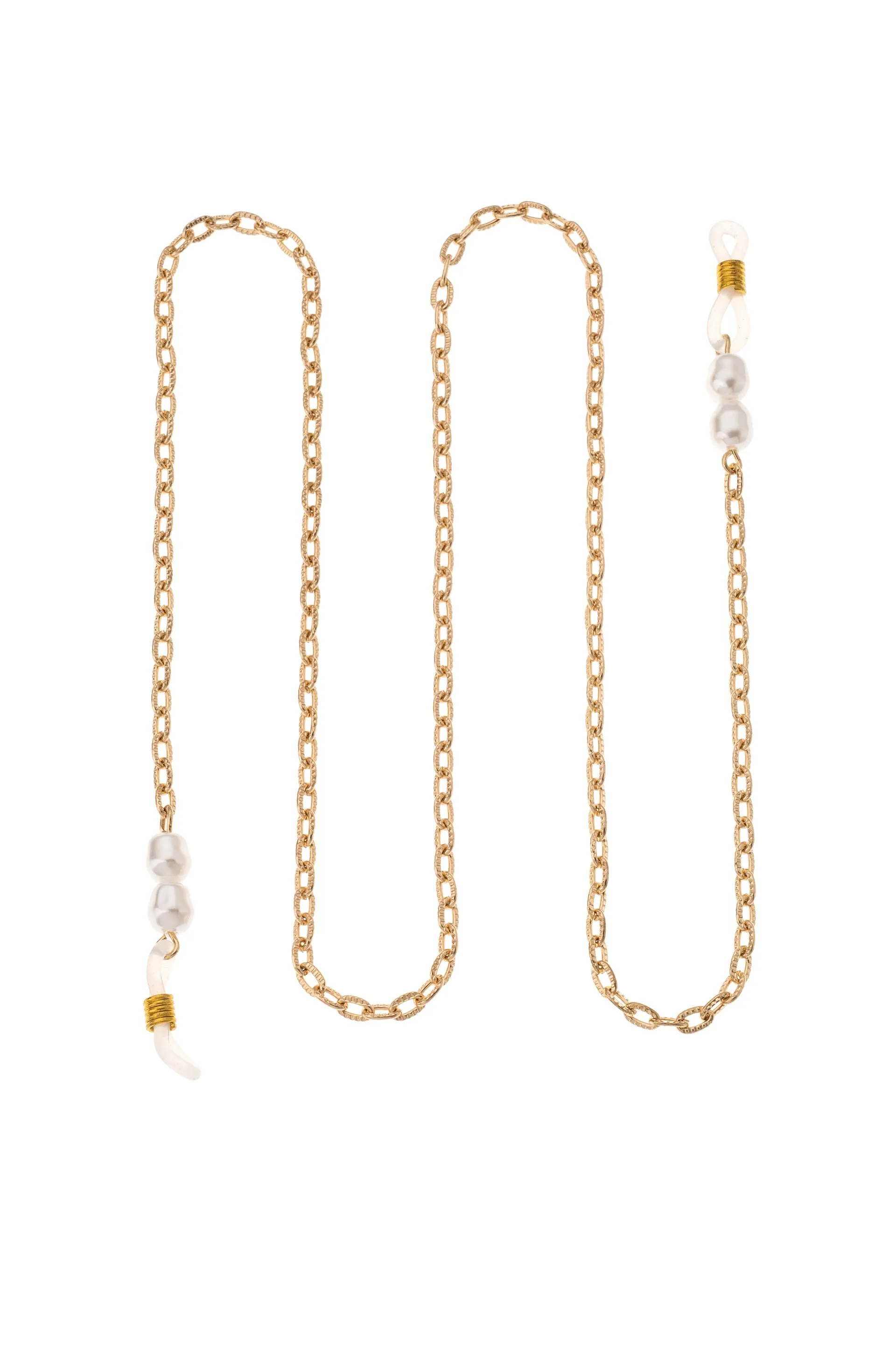 Wide Link Pearl Glasses Chain