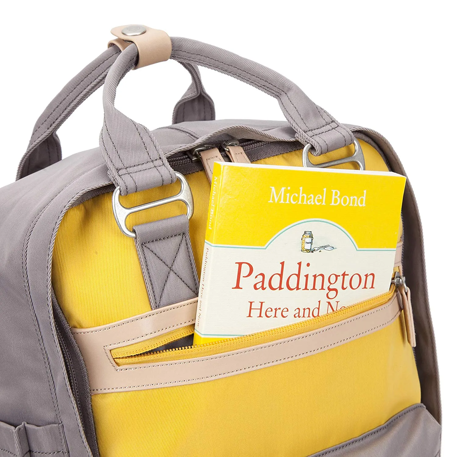 Wimbledon Backpack - Grey with Yellow