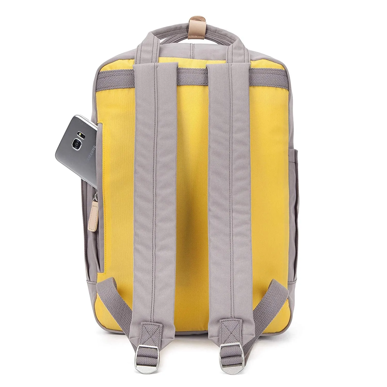 Wimbledon Backpack - Grey with Yellow