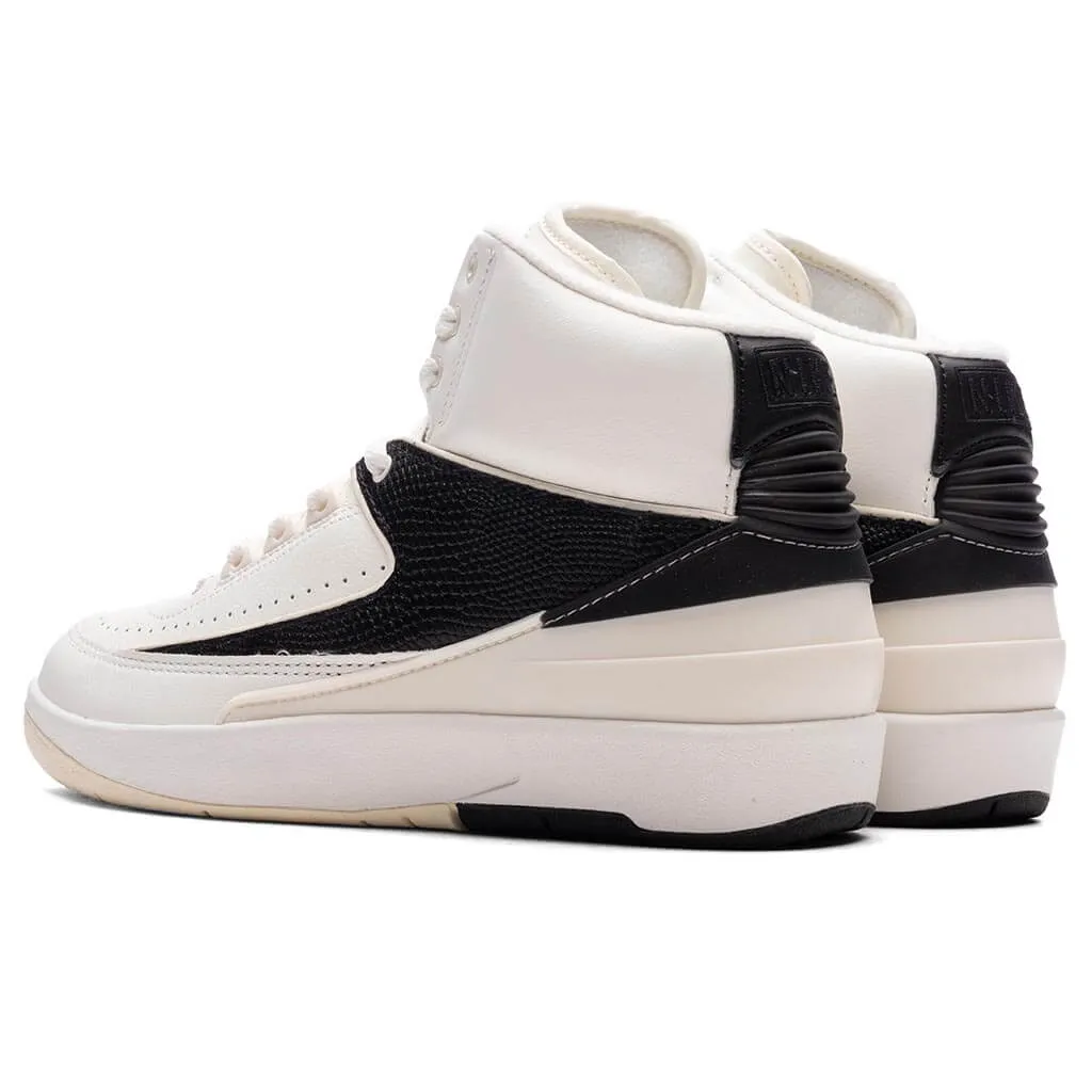 Women's Air Jordan 2 Retro - Sail/Coconut Milk/Black