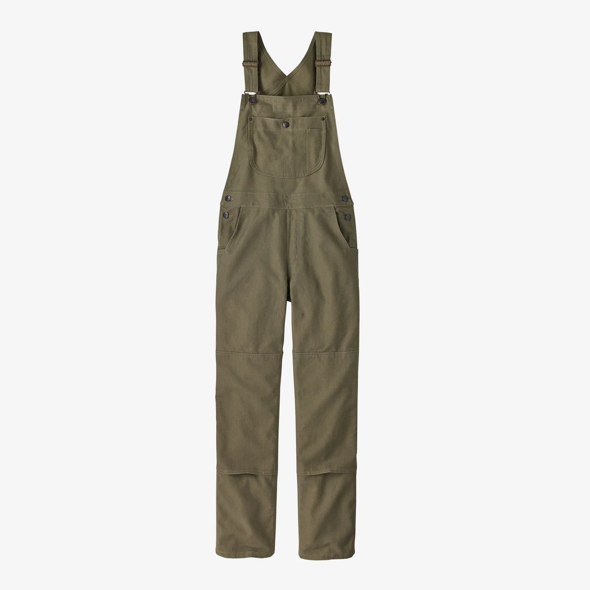 Women's All Seasons Hemp Canvas Bib Overalls - Regular Length