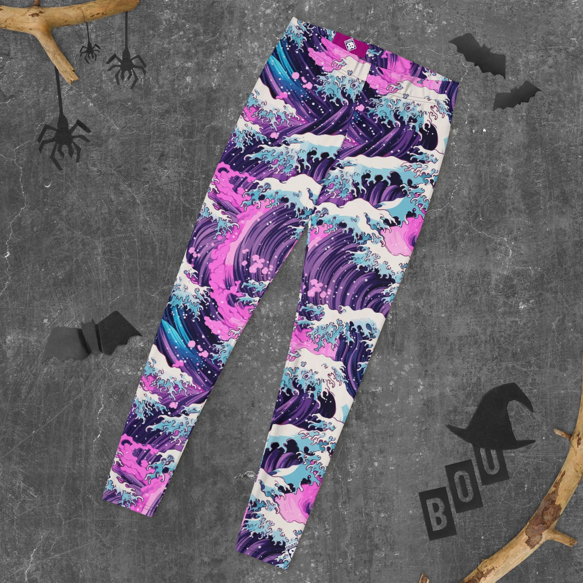 Women's Yoga Pants Workout Leggings - Purple Wave 002