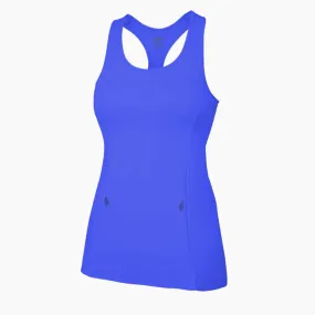 ZAAZEE Alana Racer-back Fitness Vest-Brazen Strong Blue